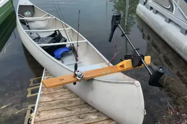 Minn Kota trolling motor for canoe